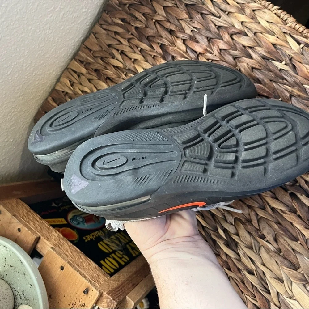 Nike Air Max Youth Size 3.5 Y Axis Sneakers Grey Orange Low Top